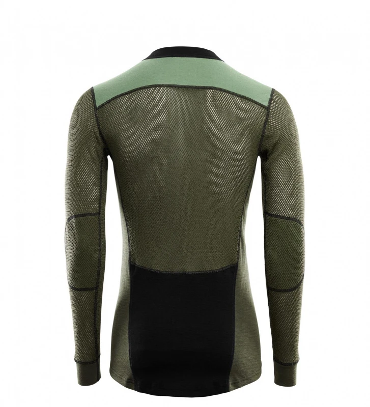 Aclima WoolNet Hybrid Crewneck M's Jet Black/Olive Night/Dill 4 Aclima WoolNet Hybrid Crewneck M's Jet Black/Olive Night/Dill - Image 2