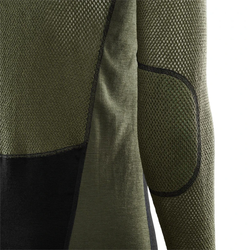 Aclima WoolNet Hybrid Crewneck M's Jet Black/Olive Night/Dill 5 Aclima WoolNet Hybrid Crewneck M's Jet Black/Olive Night/Dill - Image 3