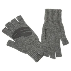 Simms Wool ½ Finger Glove Steel