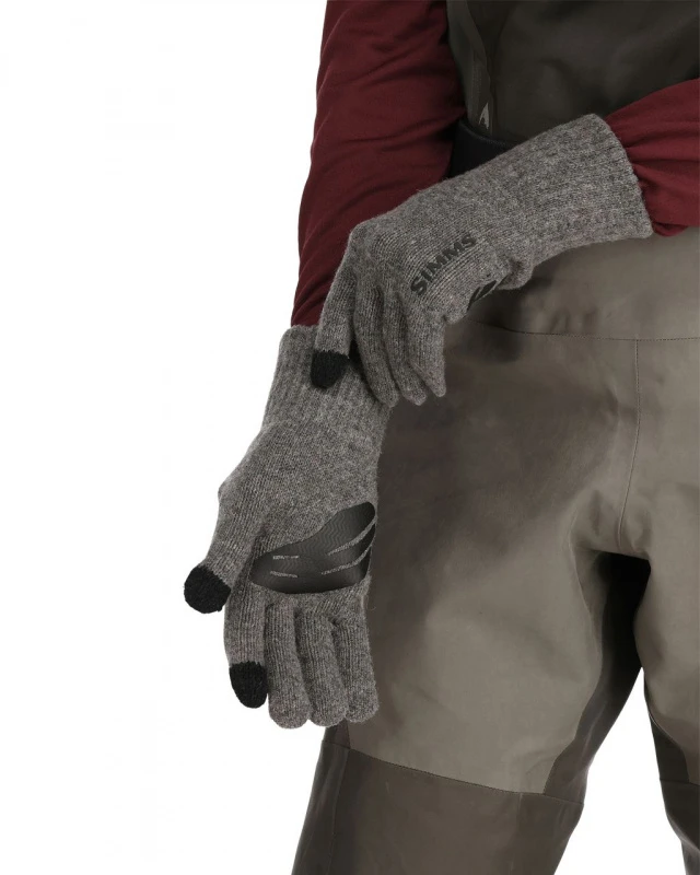 Simms Wool Full Finger Glove Steel 5 Simms Wool Full Finger Glove Steel - Image 3