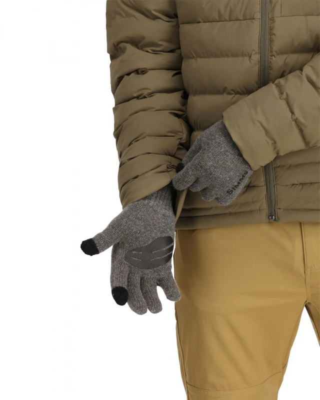 Simms Wool Full Finger Glove Steel 6 Simms Wool Full Finger Glove Steel - Image 4