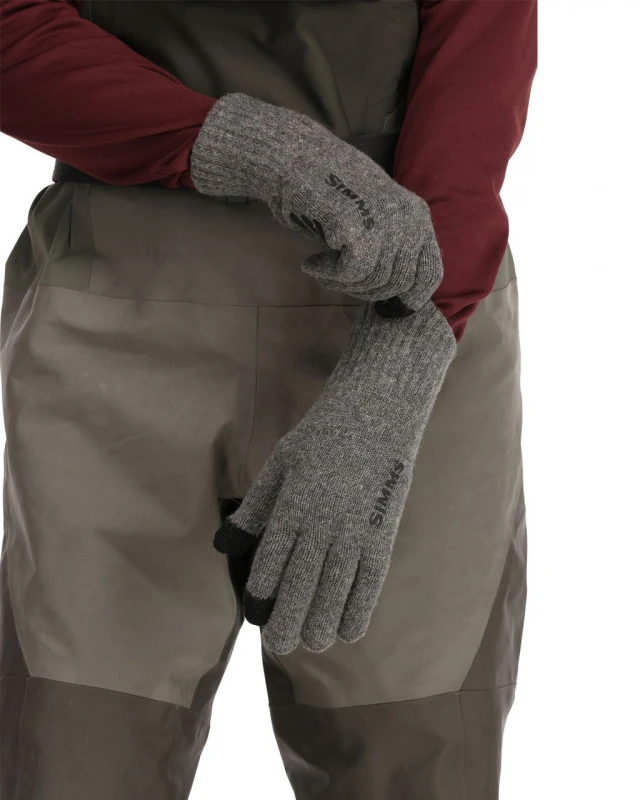Simms Wool Full Finger Glove Steel 7 Simms Wool Full Finger Glove Steel - Image 5