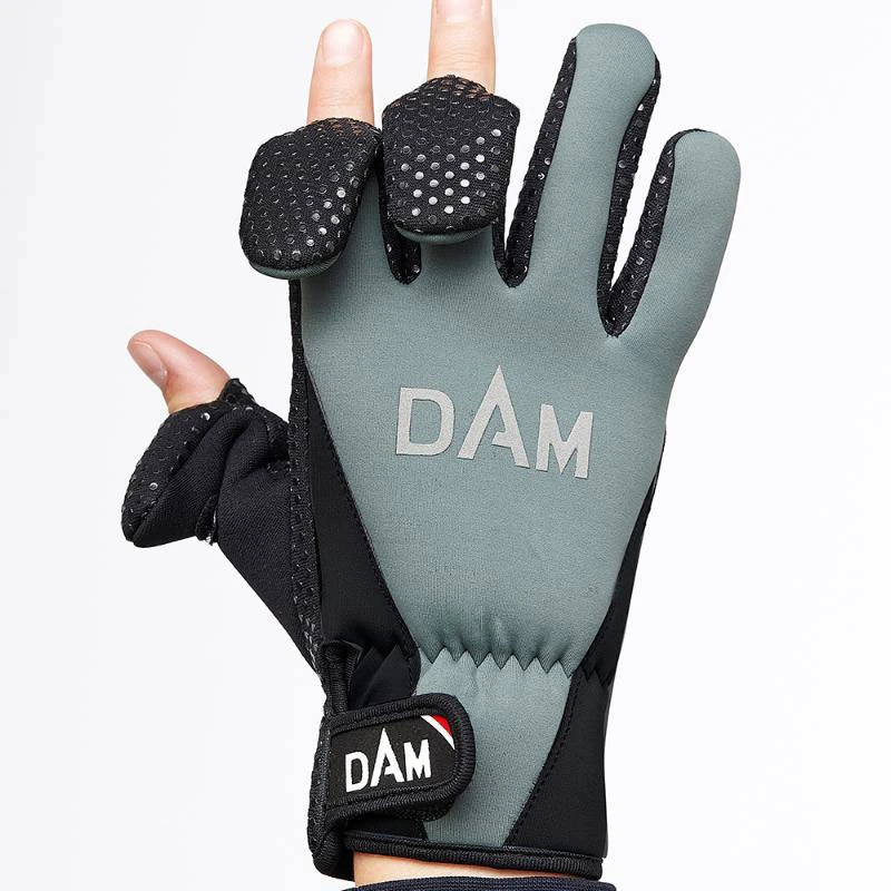 DAM Neoprene Fighter Glove, Black/Grey 5 DAM Neoprene Fighter Glove, Black/Grey - Image 3