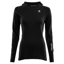 Aclima WarmWool Hoodsweater W's Jet Black